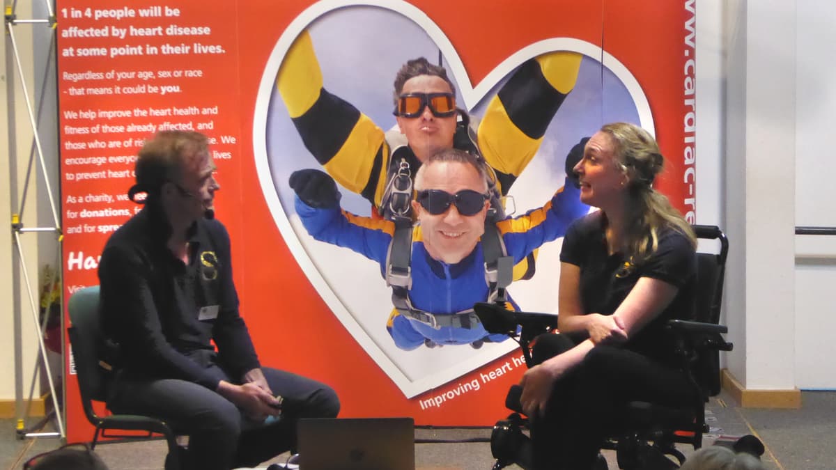 Paralympian Sophie Christiansen talks to Cardiac Rehab in Alton